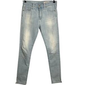 AG Adriano Goldschmied Sz 25R The Farrah Skinny Ankle High Rise Jeans Light wash